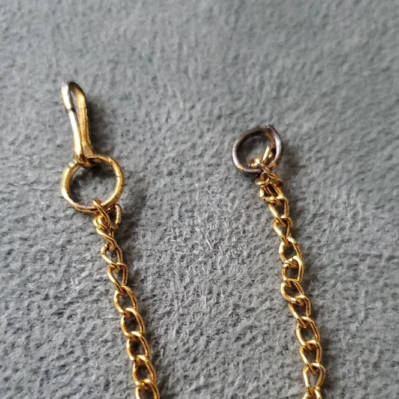 Gold and Red Heart Necklace - Picture 3 of 3